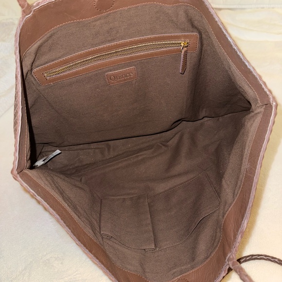 Quince Italian Leather Handwoven Tote - Picture 5 of 7